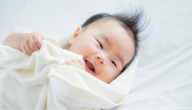 healthy and happy baby