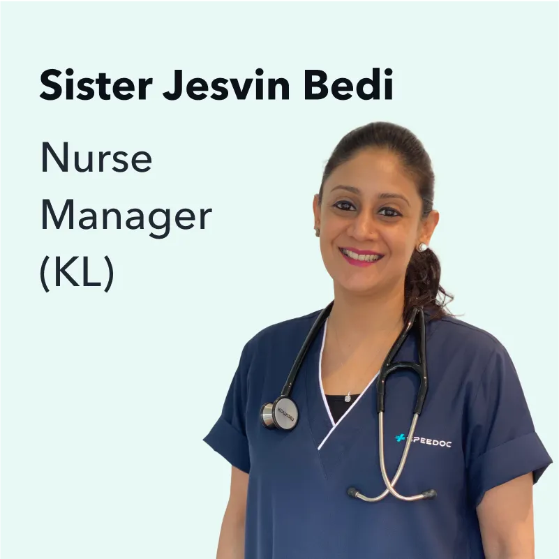 Nurse sister Jesvin Bedi from KL